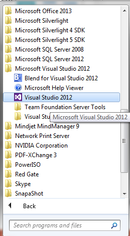 Visual Studio 2012